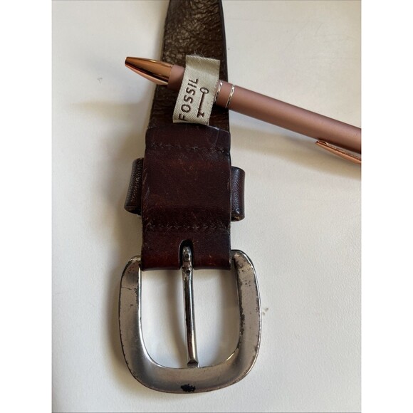 Fossil Brown Leather Belt Size XL BT2191200 - Picture 6 of 6